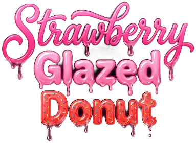 Strawberry Glazed Donut logotype